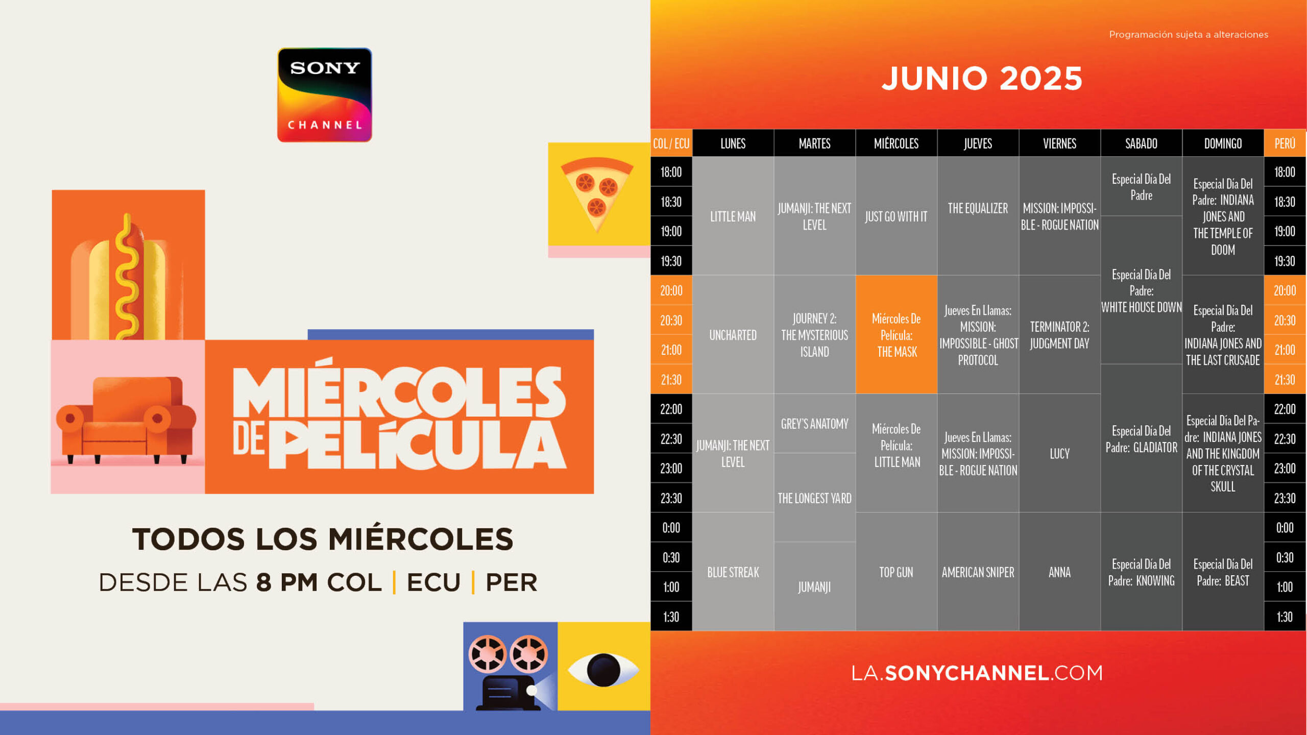 Grilla de programación